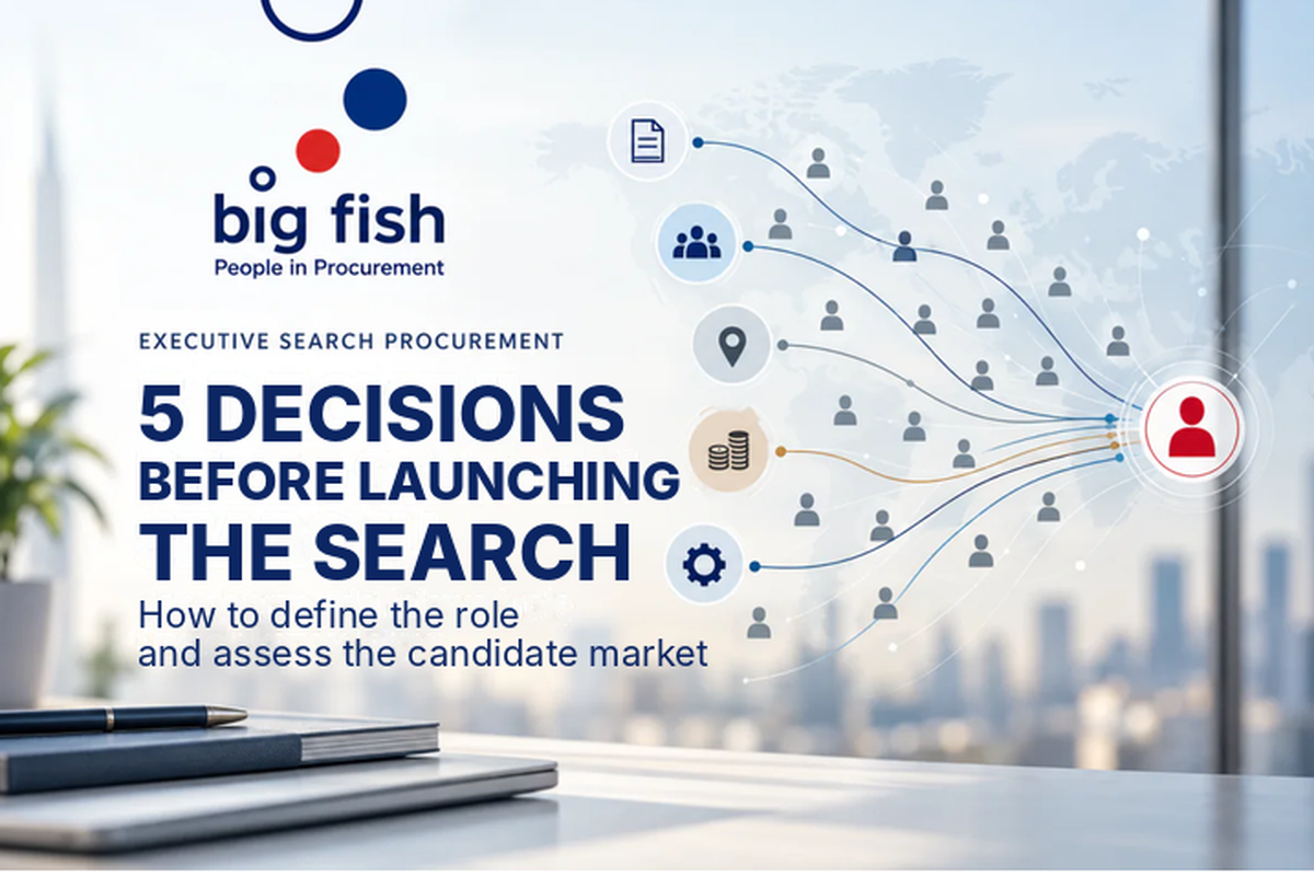 Procurement Recruitment: 5 Decisions to Make Before Launching the Search | BIG FISH S.C.